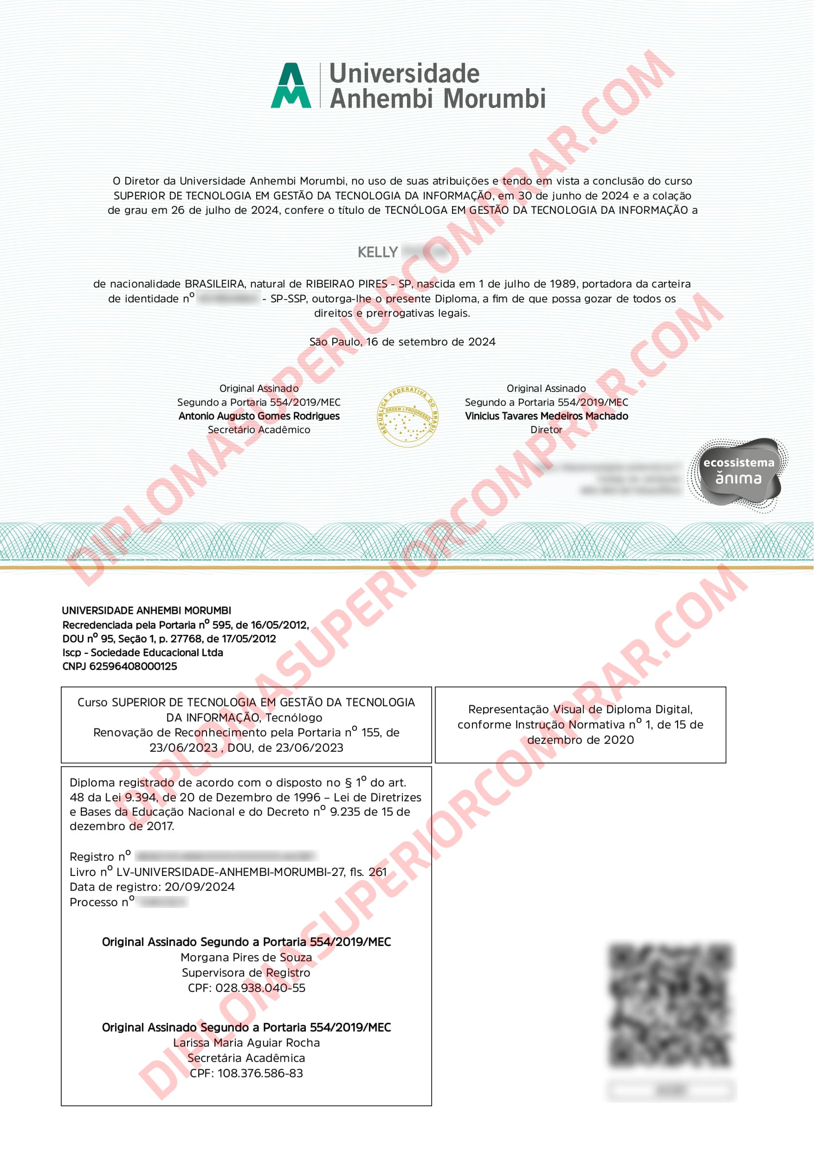 Comprar Diploma Anhembi Morumbi