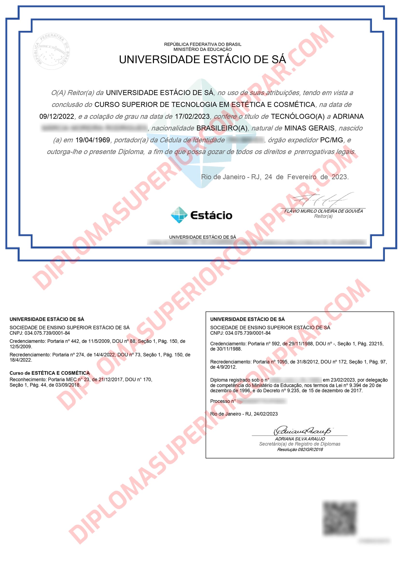 Comprar Diploma Estácio