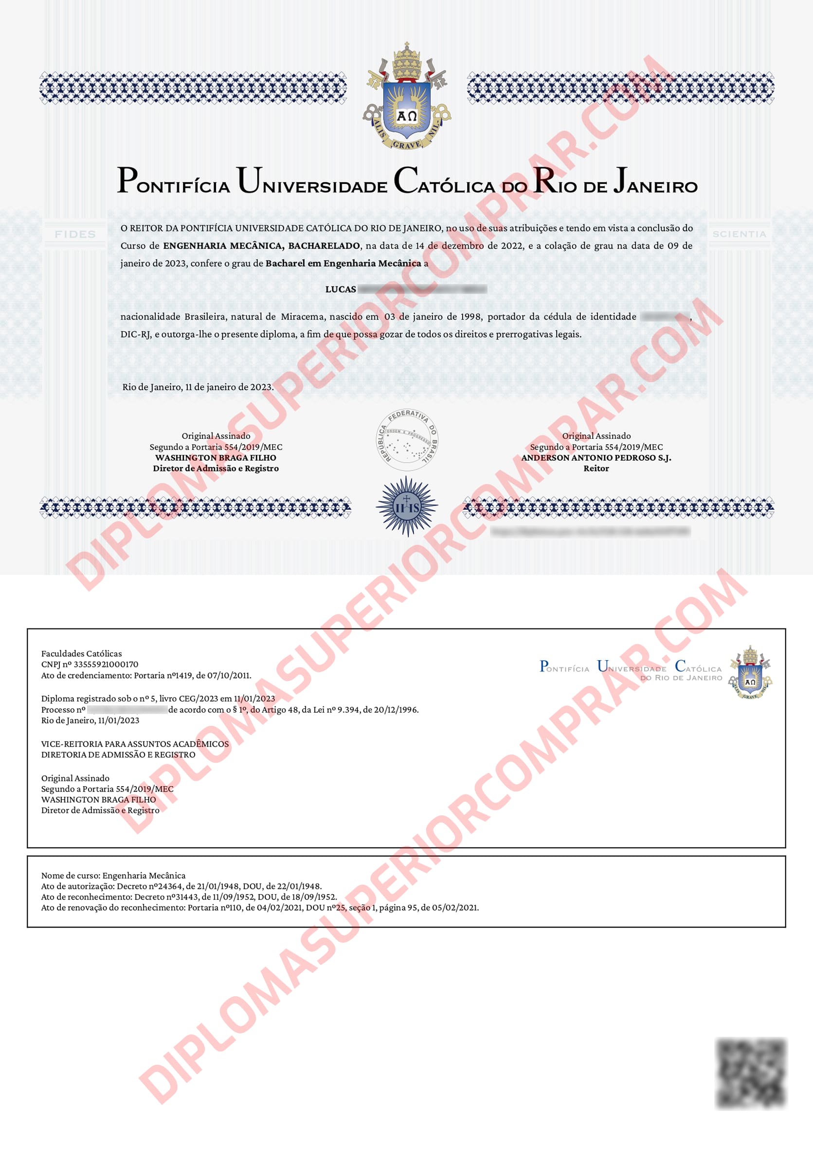 Comprar Diploma PUC
